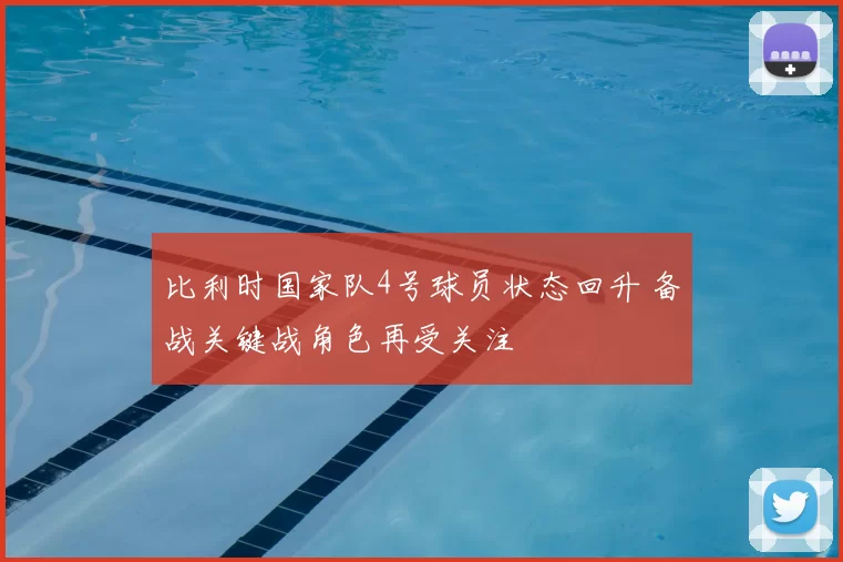 比利时国家队4号球员状态回升 备战关键战角色再受关注